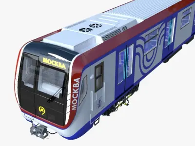 Russian subway cars 3D Model Pack