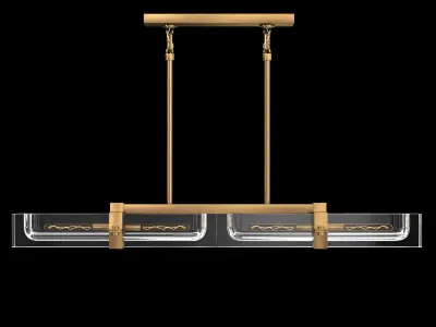 SAVILE LINEAR CHANDELIER 48 3D model