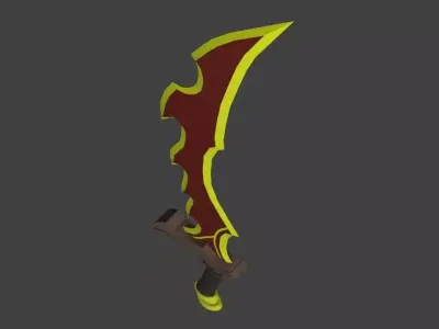 Fantasy Sword Game Ready Low-poly 3D model
