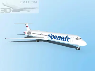 Falcon3D MD-80 Spanair 3D model