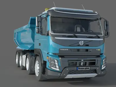 Volvo FMX 500 8x4 Billencs Dump Truck 3D model