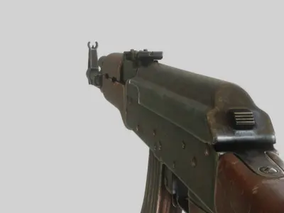 High fidelity AK47 3D model