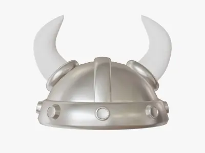 Viking Helmet 3D model 3