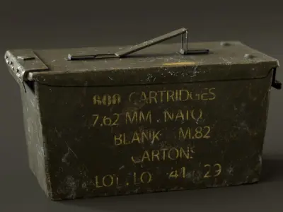 Ammo Box  Low-poly 3D model