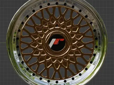 Japan Racing JR6 and JR9 Rims 3D model