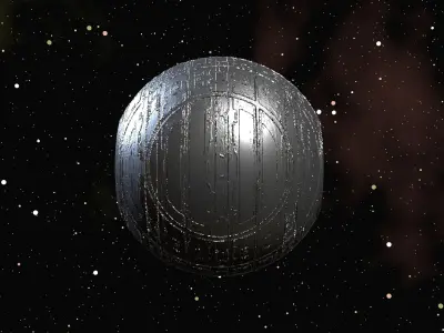 Sci-fi planet 3D model buy