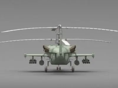 Helicopter attack 3D model