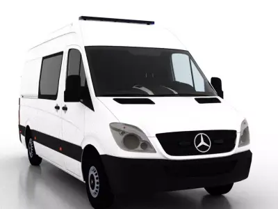 Mercedes Benz Sprinter L2H2 2009 Ambulance EU 3D model