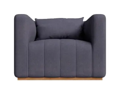 Stripe Rectangle Accent Chair 3D model