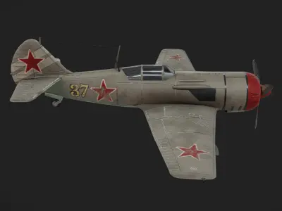 Lavotchkin La-11 Low-poly 3D model