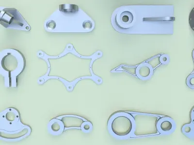 Parts package - 16 pieces 3D model