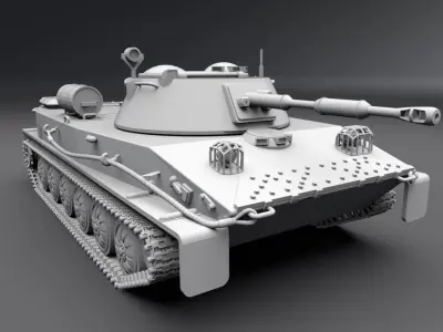 PT76 Scale model 3D print model