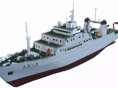 Scientific Research Ship - Ocean One 3D model