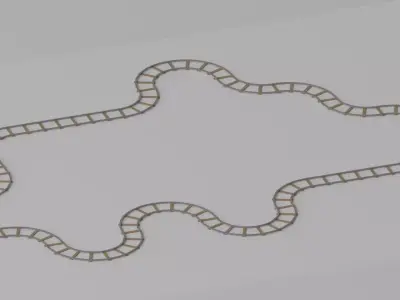 Railway Track 3D model