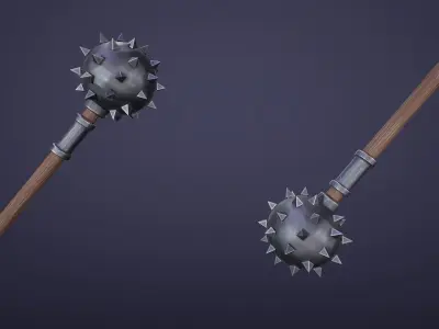 Stylized Morning Star Low-poly 3D model