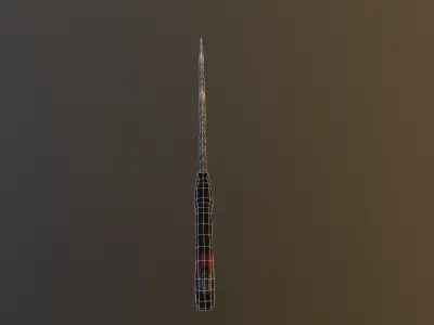 Kopesh Sword  Low-poly 3D model