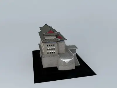 Beijing Zhengyang watchtower Free 3D model