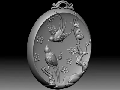 Two Birds Relief 3D model