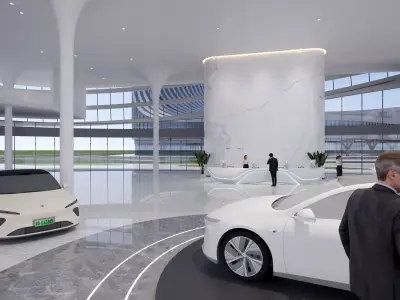 Automobile 4S Shop Low-poly 3D model purchase