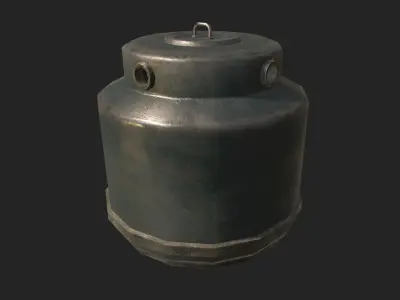 Bottle Recycling Container PBR  Low-poly 3D model