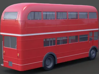 Double Decker Bus 3D model purchase