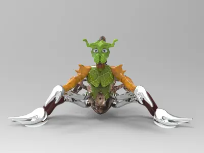 Scorpiona toy scorpion with claws Free 3D model