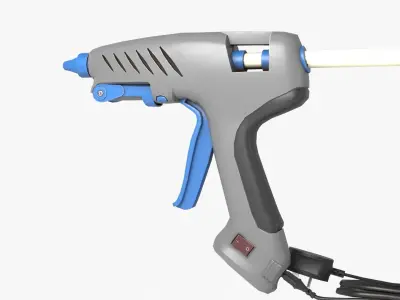 Glue Gun Low-poly 3D model purchase