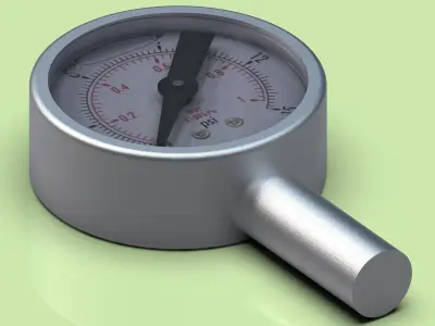 Water Pressure Gauge 3D model