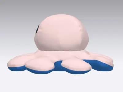 octupos  stuffed toy Low-poly 3D model