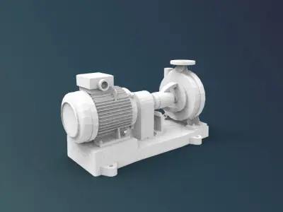 pump system equipment 3D print model