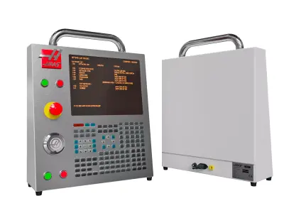 CNC machine tool operation panel 3D model