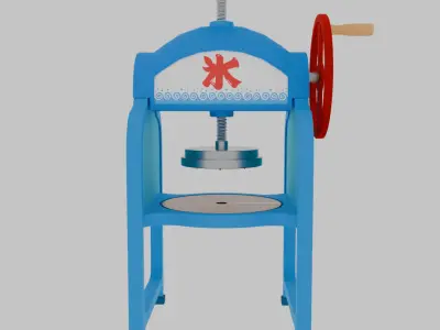 Retro shaved ice machine 3D model
