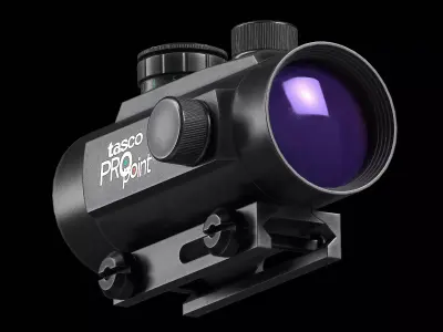 Collimator scope Tasco ProPoint 1x42 Low-poly 3D model
