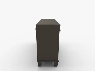 Covetown Dresser In Dark Brown 3D model