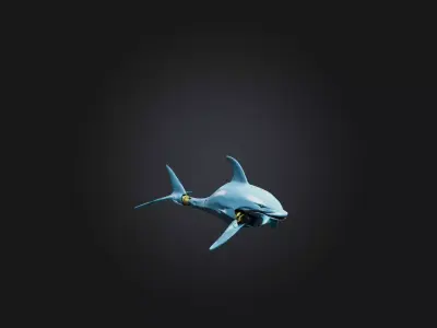 RoboDolphin Model Low-poly 3D model