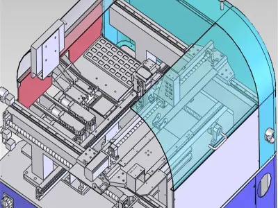 How THT PCBA Oddform machine for Smart EMS factory PCB assembly 3D model