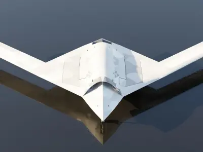 Northrop Grumman RQ-180 White Bat - FREE Free low-poly 3D model