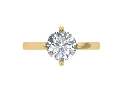 Single Stone Ring  3D print model