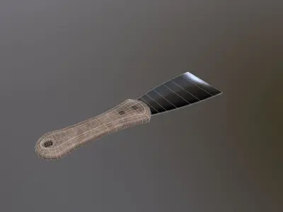 OLD SPATULA Low-poly 3D model