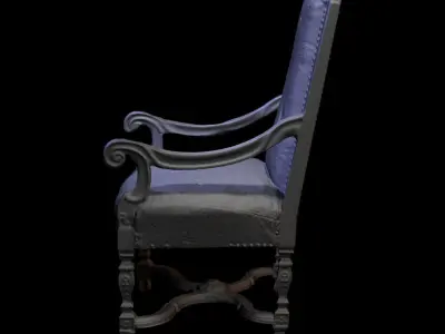 Furniture 002 - Historical armchair 3D print model