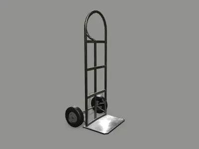 Trolley hand truck Low-poly 3D model purchase