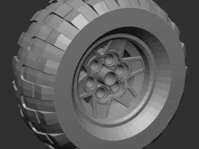 Tire Car 3D print model