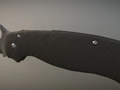 Folding Knife Low-poly 3D model purchase