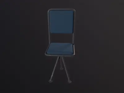 Industrial Chair 3D Model Low-poly 3D model