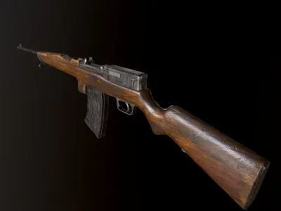 Mauser 1916 WW2 German Rifle PBR Low-poly 3D model