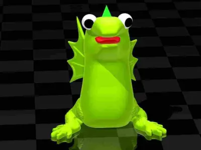 friendly dragon - peppa pig cartoon series 3D model