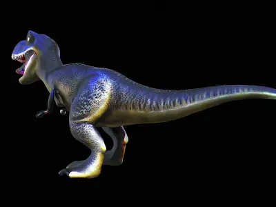 cartoon t-rex dinosaur 3D model