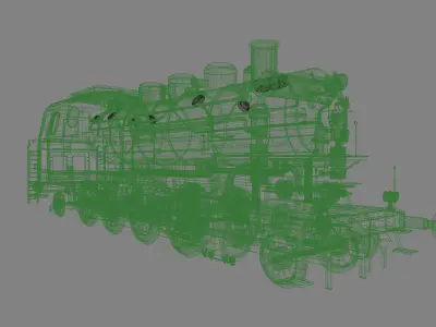 BR86 Steam Locomotive with Function-Driven Animation 3D model