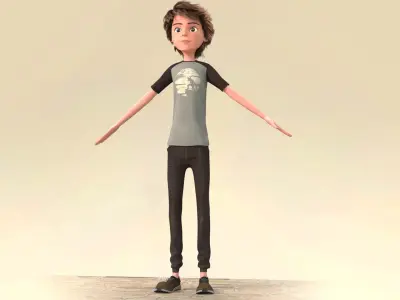 TOON BOY 2 - RIGGED 3D model