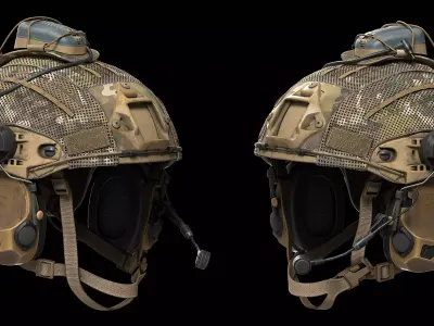 Crye Precision AirFrame Ballistic Helmet Low-poly 3D model